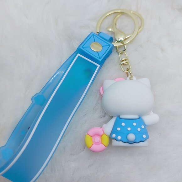 2/$25 Hello Kitty keychai wrist strap lanyard with "The sunshine Unicorn" - Picture 2 of 6